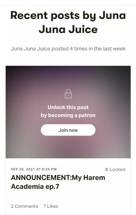 Juna juna juice my harem academia ep7 announcement for those who are waiting by mynameisbetty22