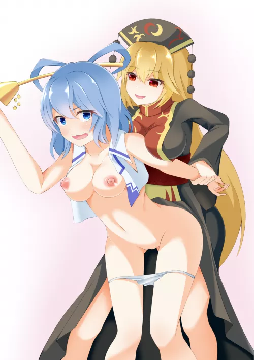 Junko catches Seiga [Yuri] by Kylo_Mask