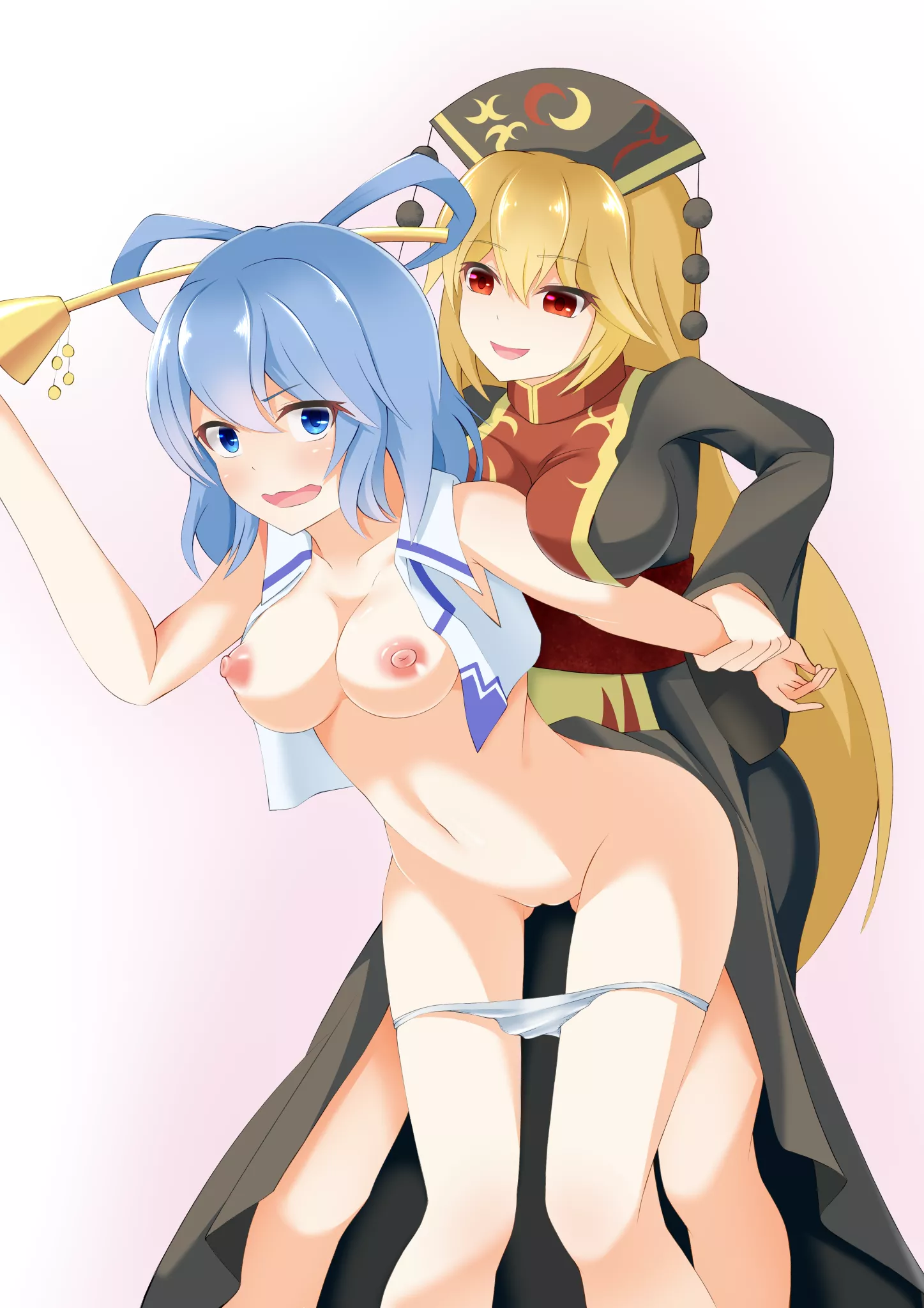 Junko catches Seiga [Yuri] posted by Kylo_Mask