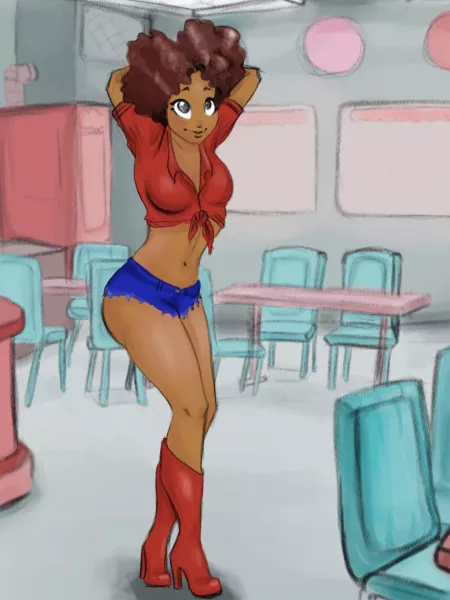 (Jupiterspaceangel) [original] more of a pinup girl I hope that’s okay. by Jupiterspaceangel