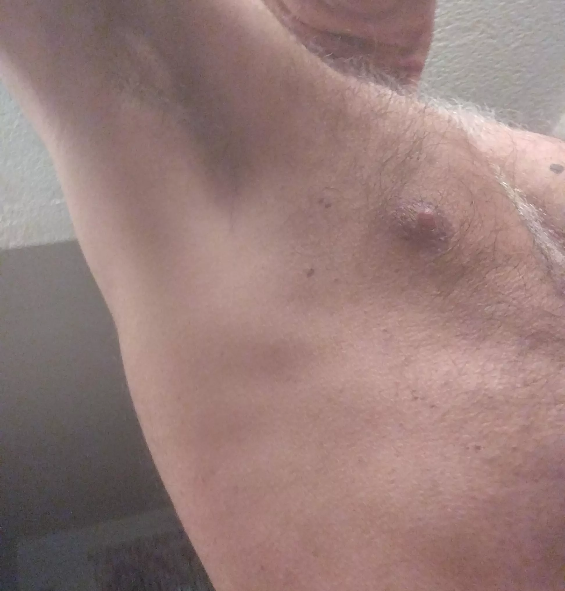 Just a 65 yr old armpit ... And a hard nipple posted by MisterOchre