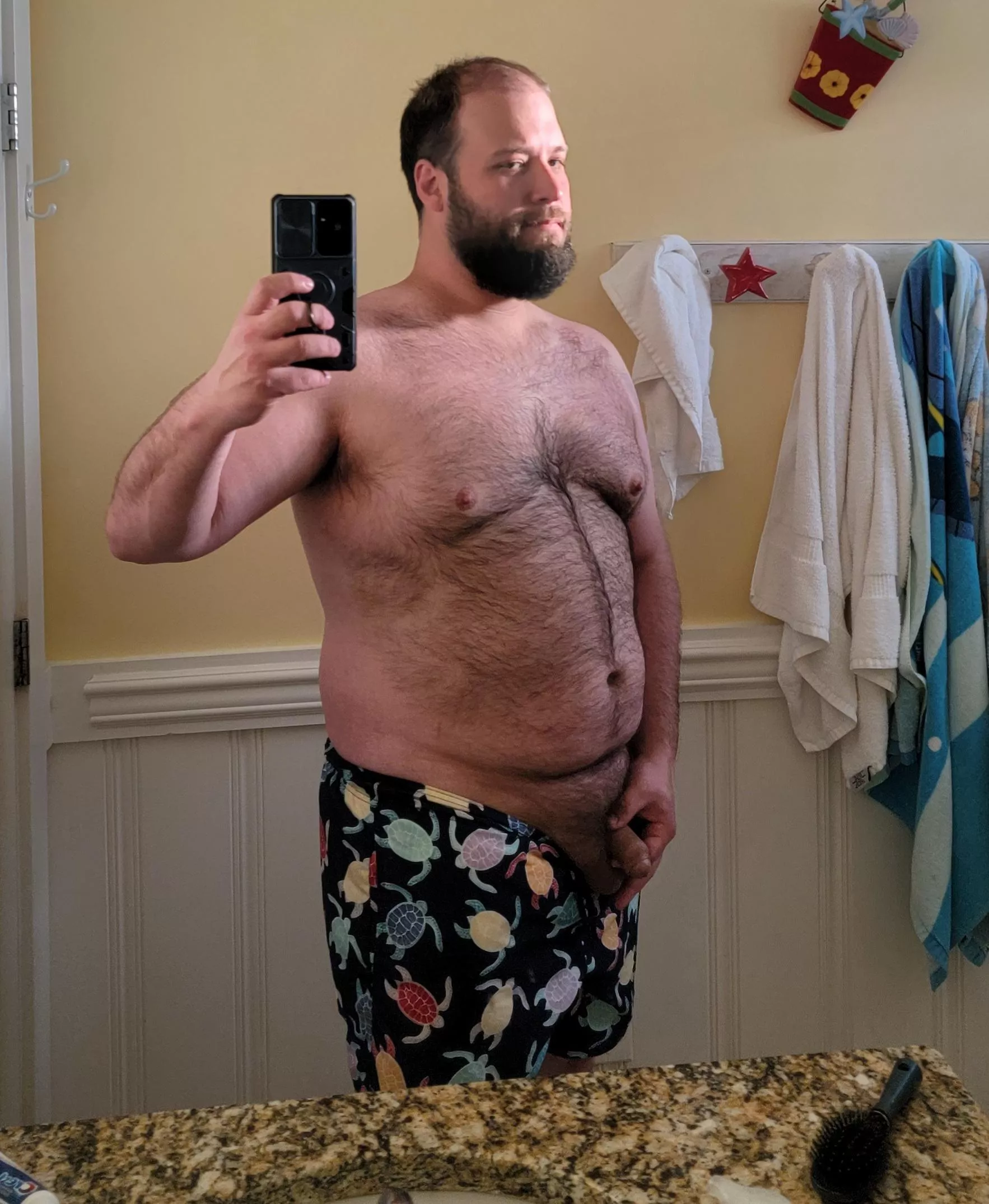 Just a bear at the beach ⛱ posted by BisexualFag69