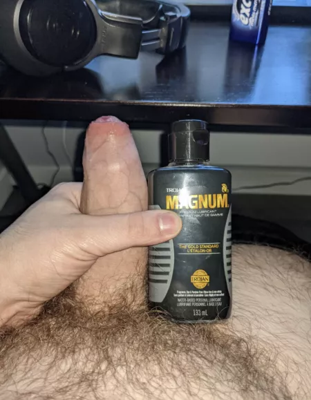just a bit bigger than my trojan magnum lubricant by KCOmnivox