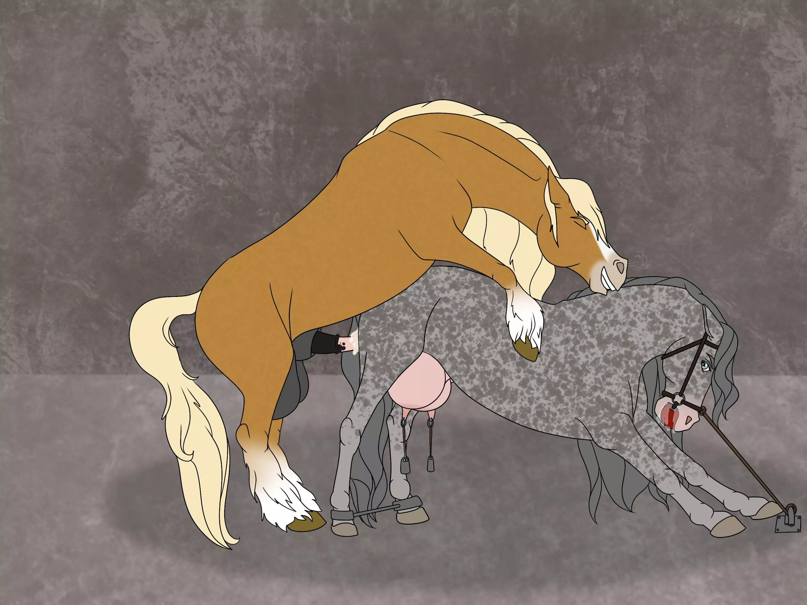 Just a bit of friendly competition for Mistys foal this month. (Commission) (artist: me) posted by Difficult_Shelter274