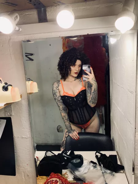 Just a black corset for my act 🔥 by sasharedkaya