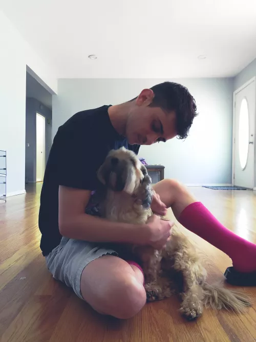 Just a boy and his puppy 🐶 by Square-Information89