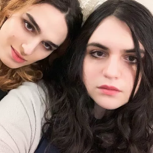 Just a couple of egirls (I am the dark haired boy) by LionaelSama