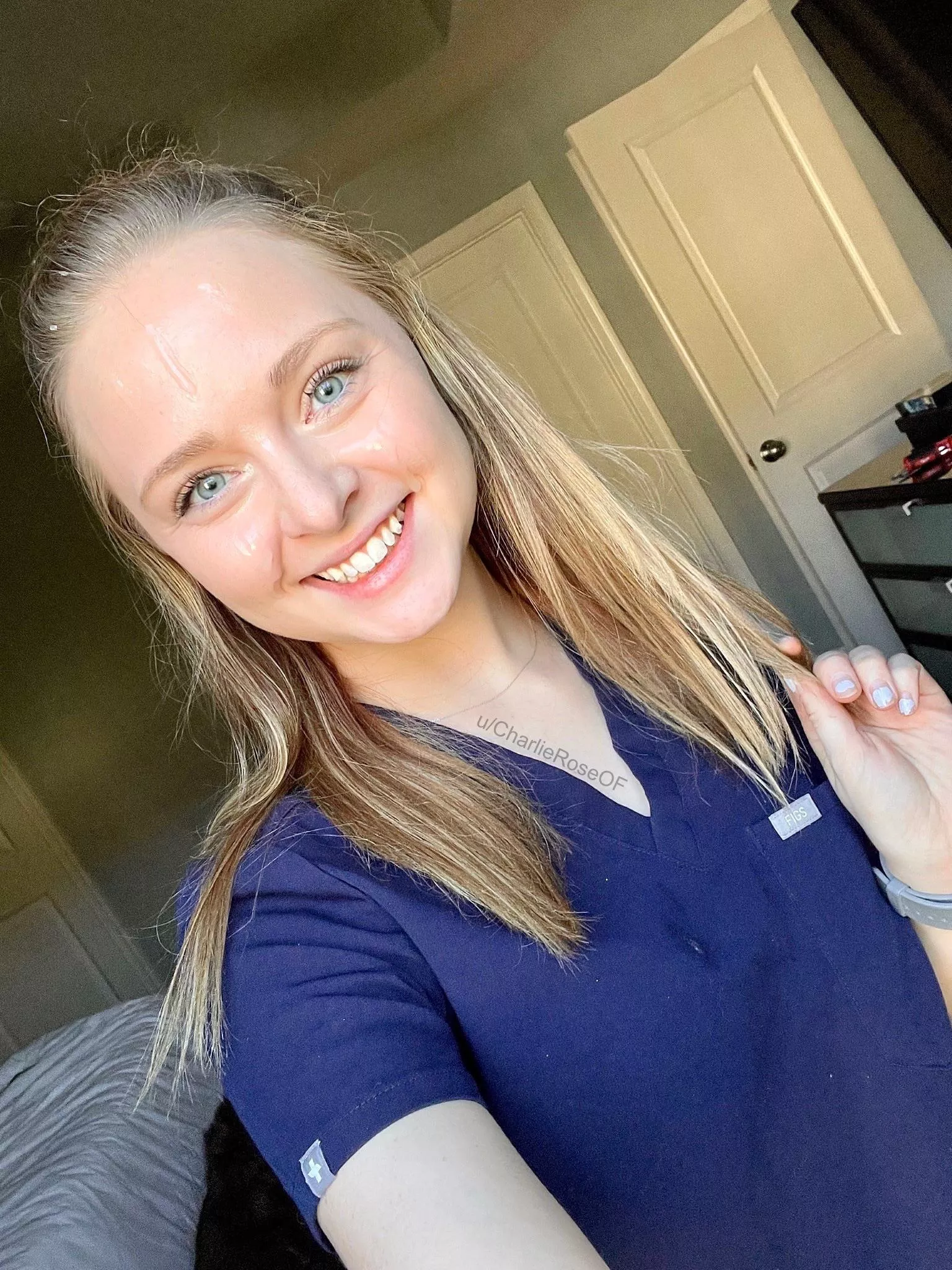 Just a drip on my scrubs 🤪 posted by CharlieRoseOF