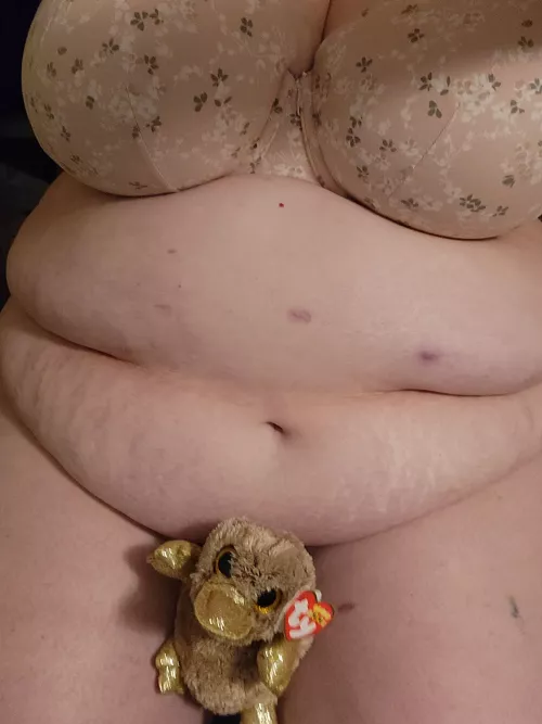 Just a girl and her stuffie by bbwtinkerbell
