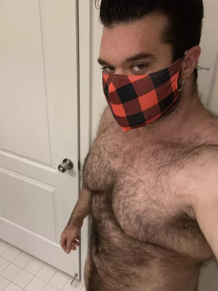 Just a hairy lumberjack getting ready to start the day by iamcolossus321