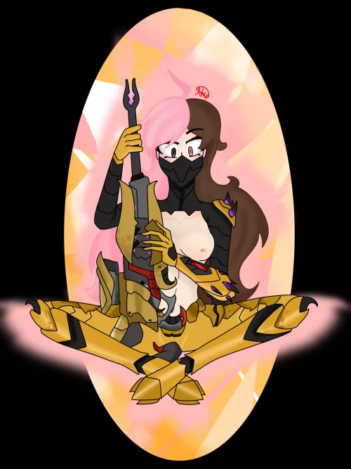 Just a Lil Neo X Widowmaker fusion (well one of widows skins but close enough ^^) [FirelordDoodles] by Fire_Lord_Leo