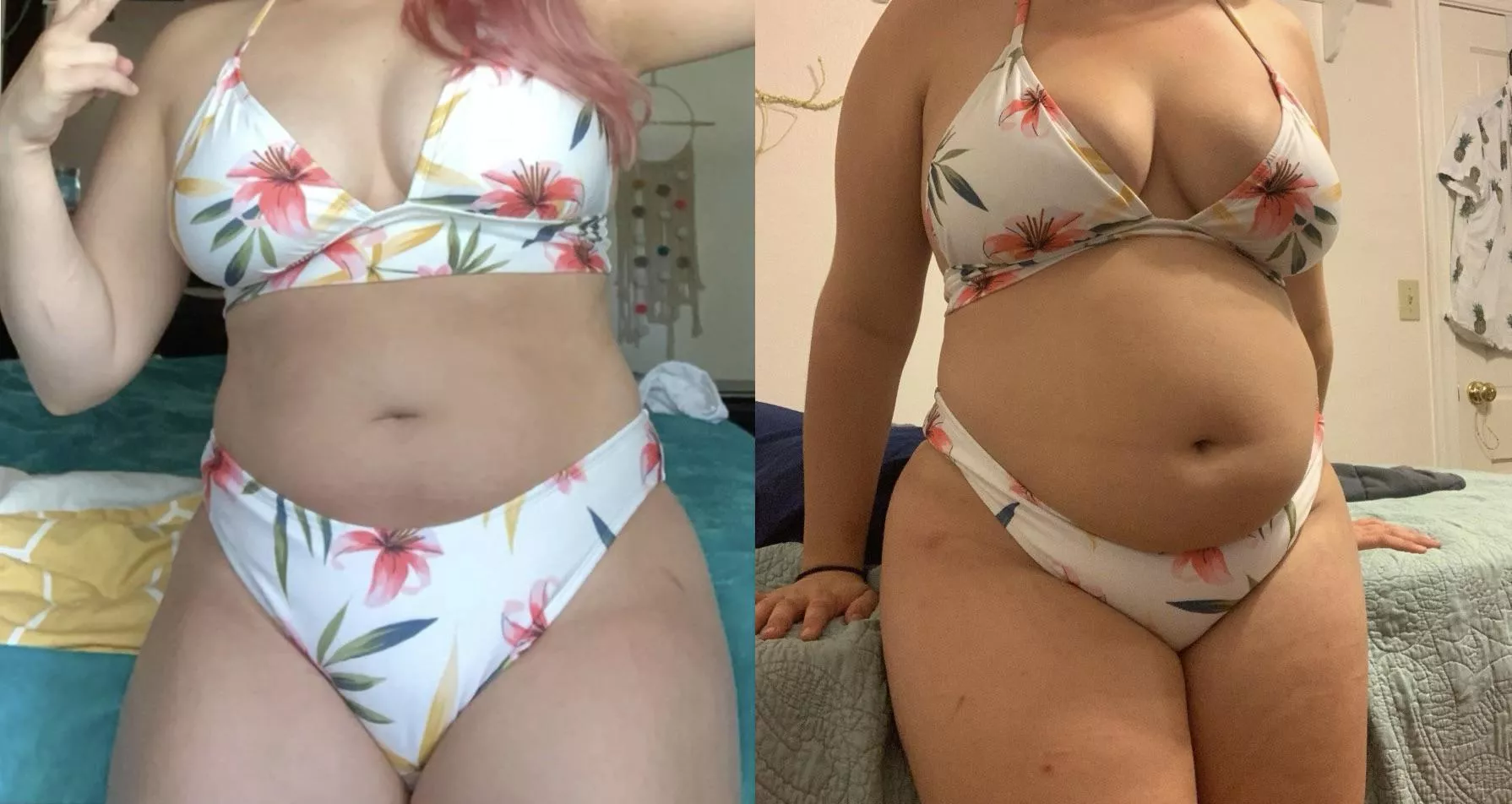 just a little over a year 😊😊 posted by bigbellyblonde