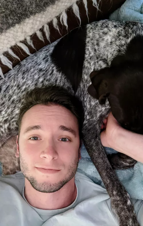 Just a man and his dog...doing what we can to survive another Monday. We hope you all are having a great holiday season! by relaxing9801