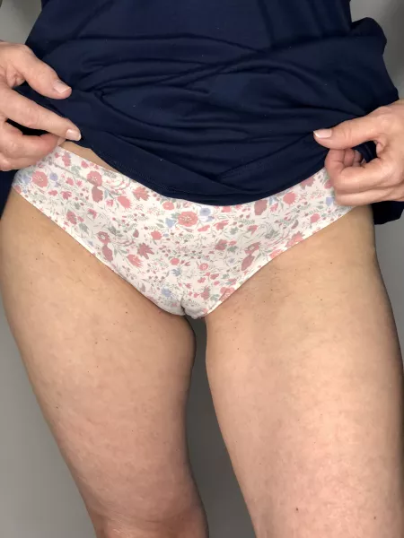 Just a MILF housewife wearing panties! I'll show you more in the morning! by prettycutefeetmom