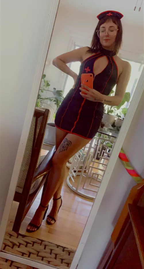 Just a naughty lil nurse 😘 by BifocalBunnies