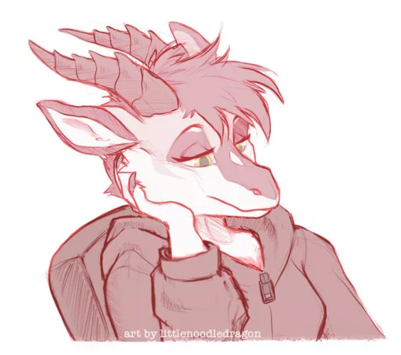 Just a Paloma sketch, but pink [art by me] by littlenoodledragon