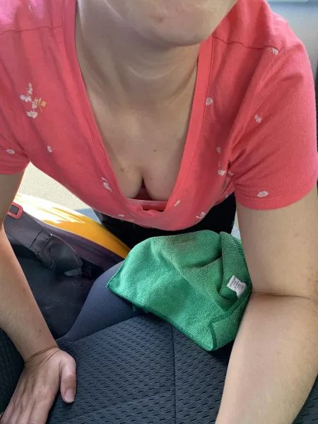 Just a quick shot of her cleaning the car 😈 by cdnmtnguy