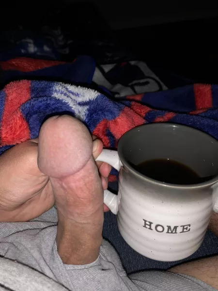 Just another morning of cock and coffee by crypanon