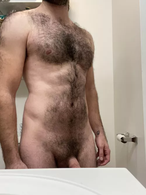 Just before my shower. M 35 5’7” 155lb by sotastream
