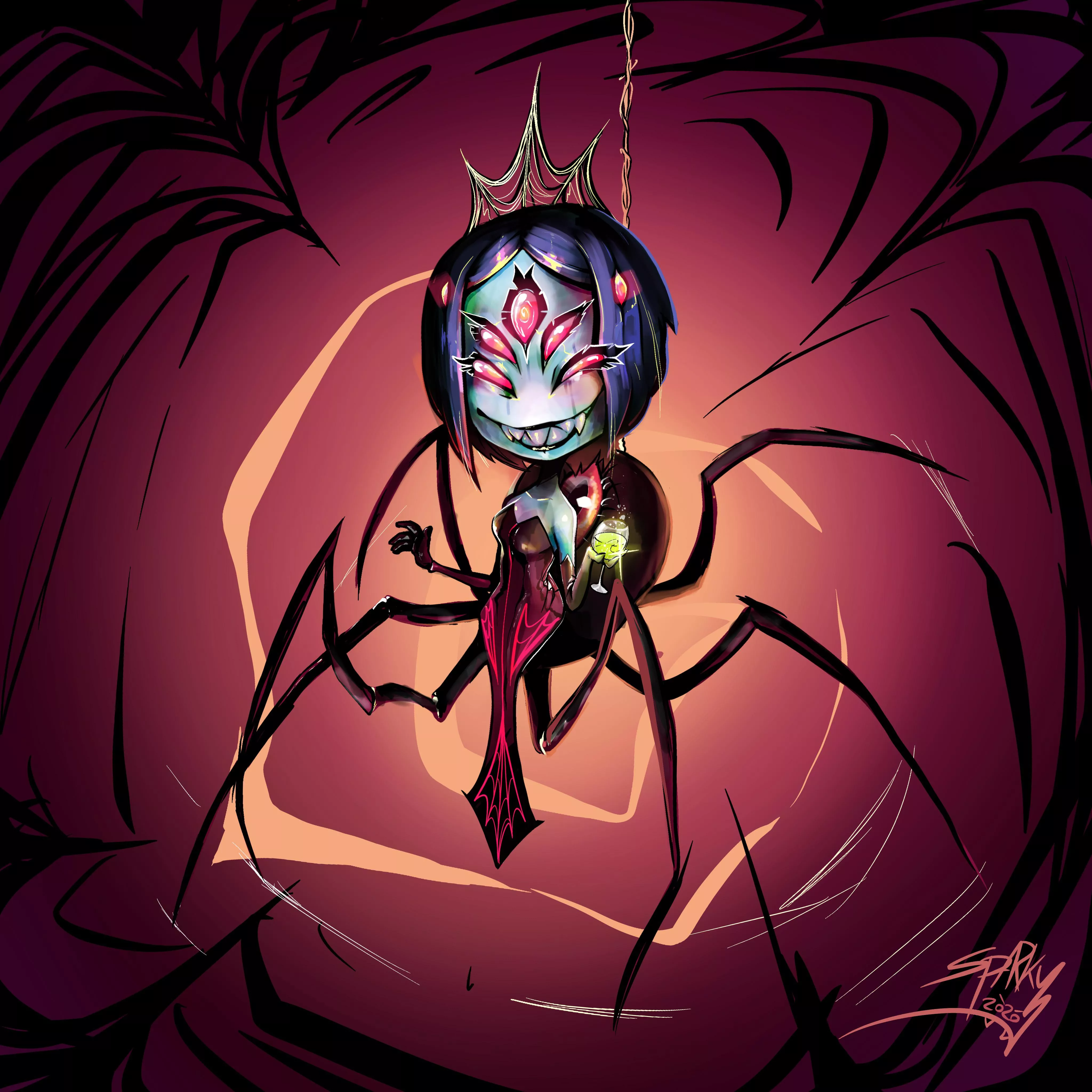 Just finished drawing this cutie posted by ArkySparkyArt