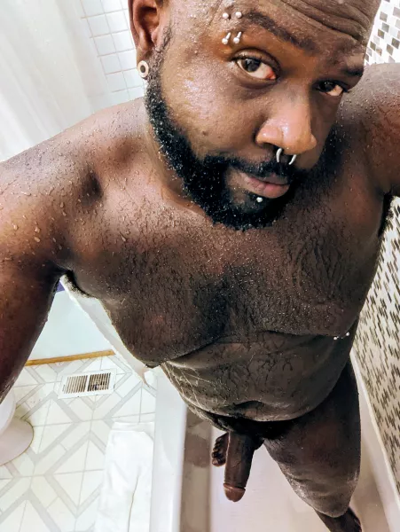 Just getting clean... For now 😏 by Electric-Black-Sheep