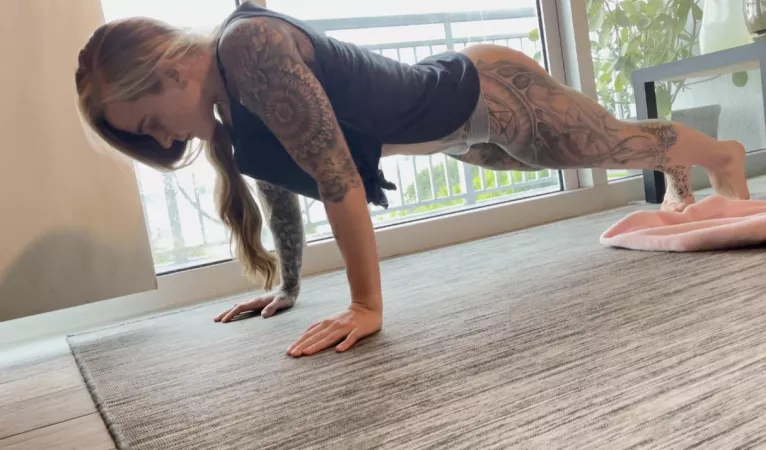 Just getting in some living room workouts by cc-amor