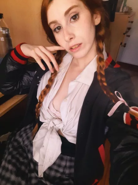 Just got home from school. Should I stay in my uniform? by Angellaralf