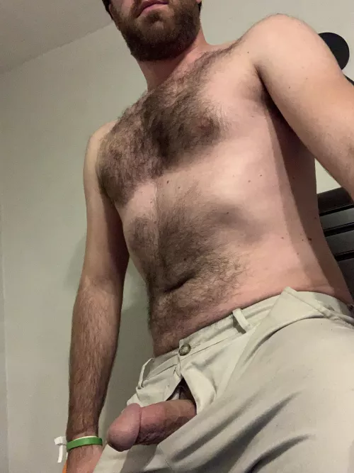 Just got home from work and couldn’t even wait for my pants to come off. by InfamousHost