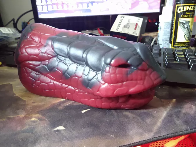 Just got my first muzzle in the mail! :3 by Jack_the_Deergal