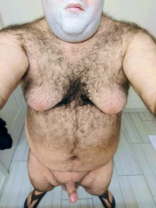 Just got out of shower and about to shave. by VirgoPenguin