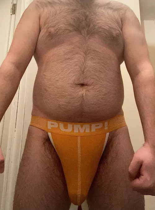 Just hanging out in my jock. You boys want me to take it off? 😈🐻 by AaronNotOkay