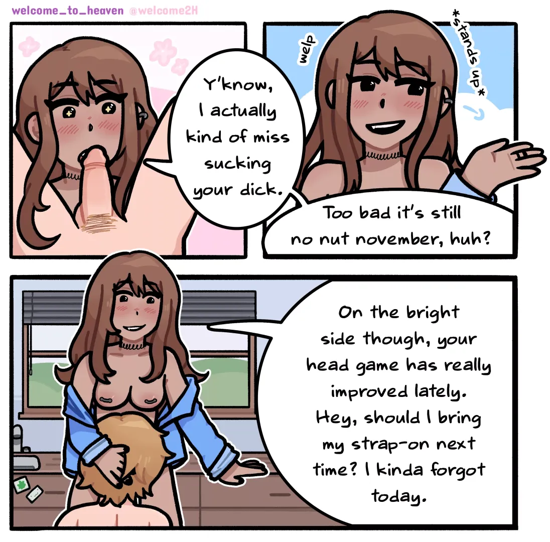 Just helping her bf stick to his commitments 😉[OC] posted by Welcome_To_heaven