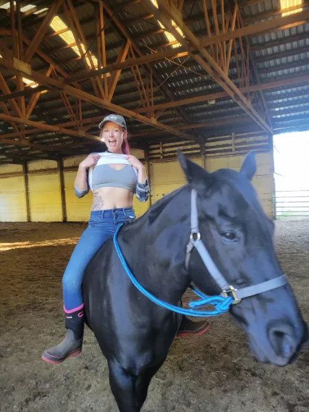 Just horsin' around 😉 [F]29 by thatcuntrygirl524