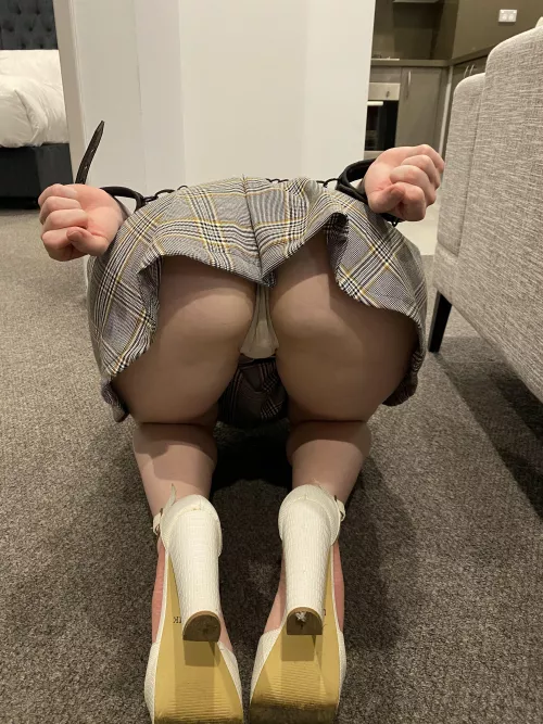 Just how I like her.. bound and arse up! by kmart2114