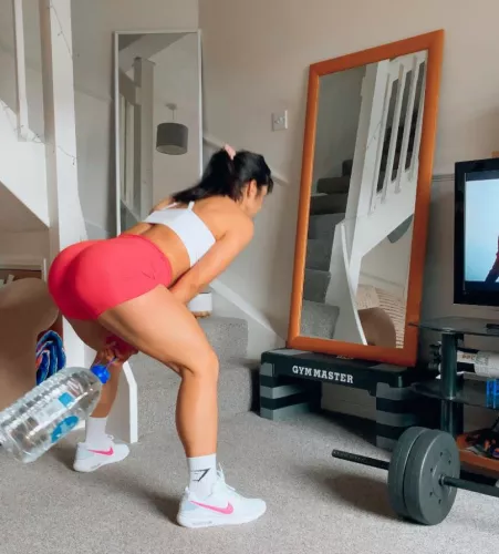 Just love training in booty shorts by LilyLovesFitness
