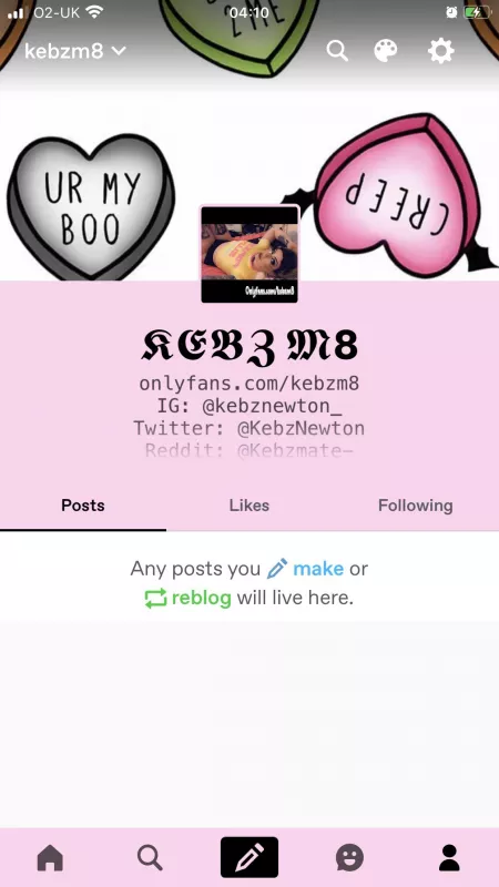 Just made a tumblr! Please give me a follow! by Kebzmate-