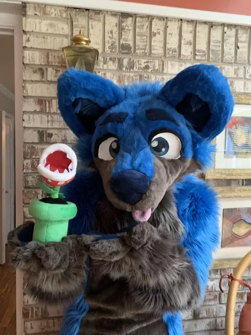 Just me and my Smash Bros main, Piranha Plant! Merry Christmas! by someoneispeeing