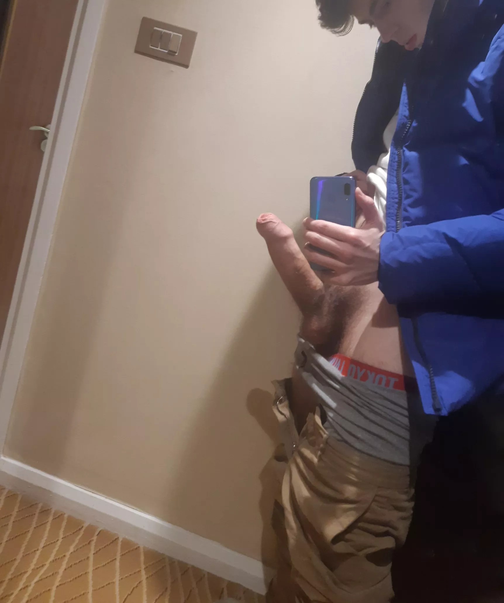 Just me, 🍆 and the mirror posted by yourgfslover