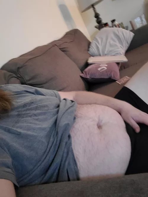 Just my pale Dominican-Jew body lounging. Missing someine laying their head on my lap. by UnusualGruntsnMoans