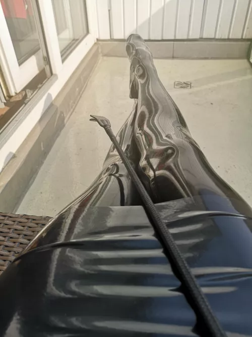 Just my shiny latex legs... 💜 by FlexibleDesire