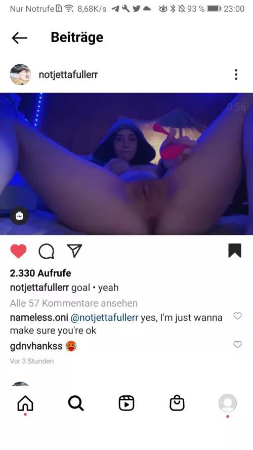 just posted on her account by pommes20