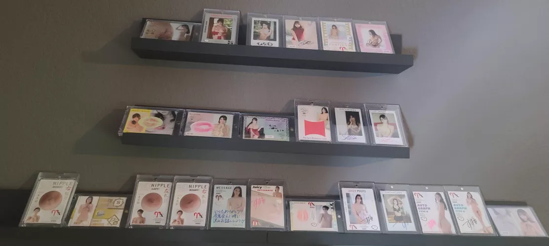 Just re-did my card collection favorites shelf. Anyone else collect? by Yuria1OO