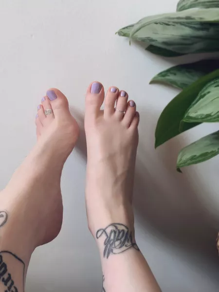 Just repainted my nails! Do you like the purple? 💜 by Faefeet