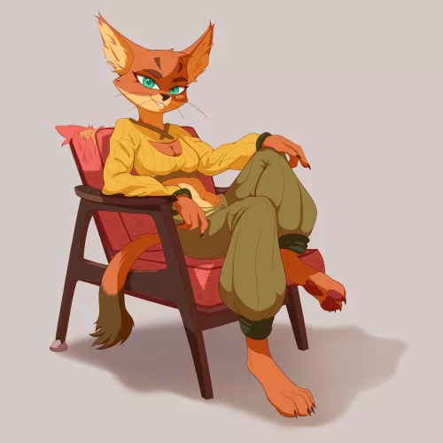 Just sitting ~ art by me by Galinn-Arts