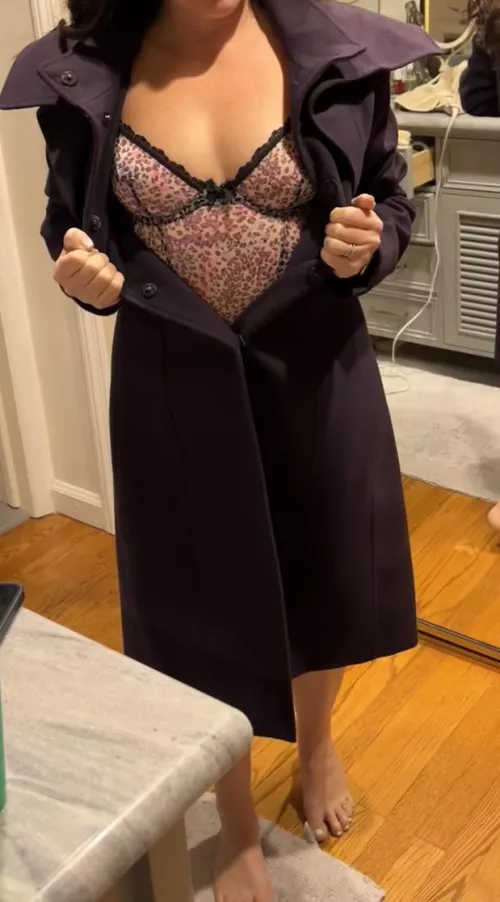 Just slipping on a coat over this to go see my fwb at a local hotel. by throwcouple22