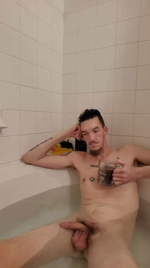 Just soaking with some bean juice. by evilass666