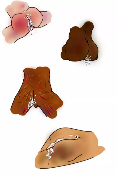 Just some finished asses by potentialpopato_lord