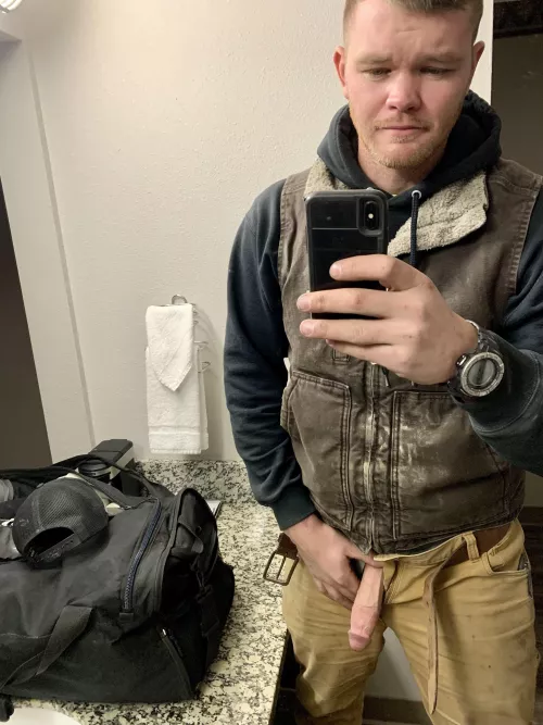 Just some trade worker finally at the hotel…. by anon7279