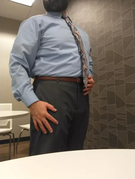 Just taking selfies in the break room. by Worried_Storm_7641