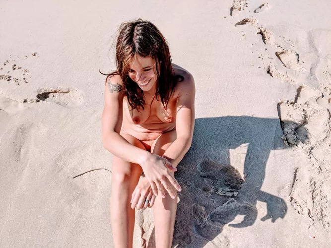 Just talking and being silly, nude and free